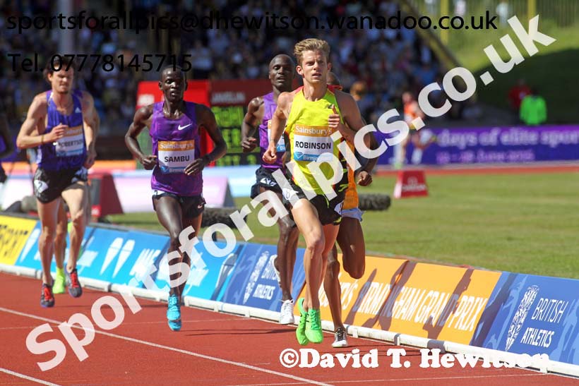 Mens 5000 metres, IAAF Diamond League, Birmingham. Photo: David T. Hewitson/Sports for All Pics